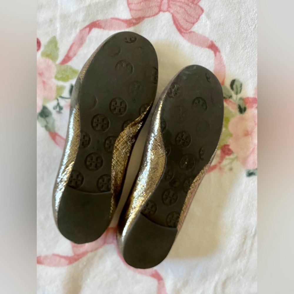 Tory Burch Metallic Revas with Gold Accents - Picture 3 of 5